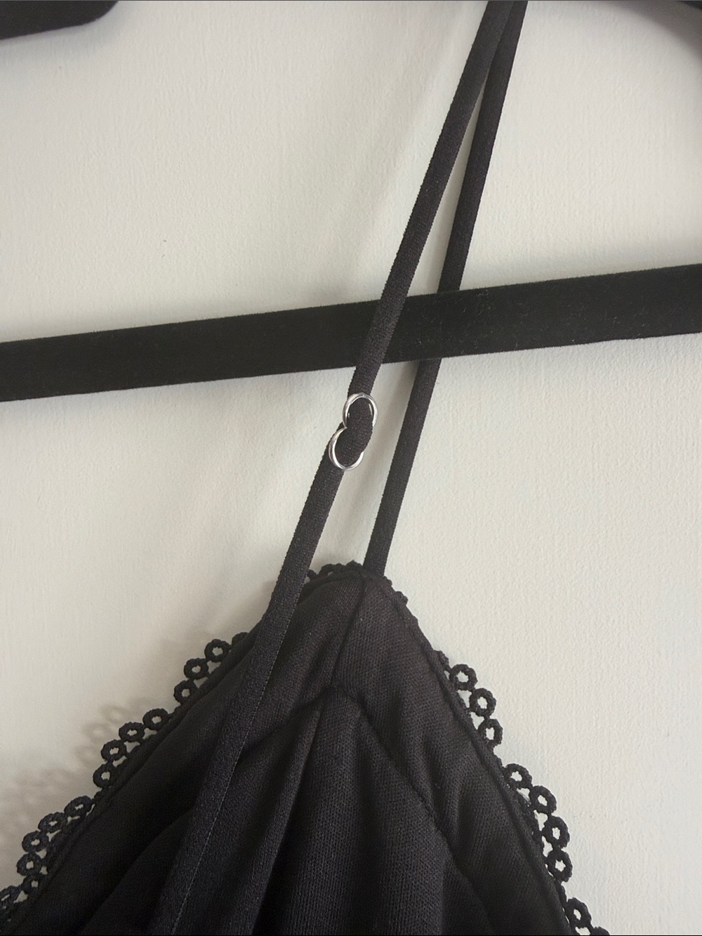 Black Lace High-Low Slip Dress - Picture 7 of 7
